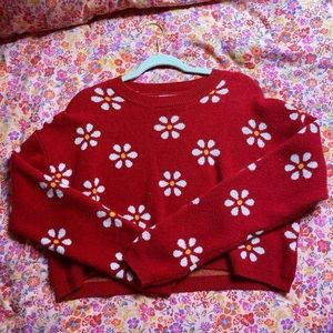 🌼 Francesca’s Boutique Daisy Print Sweater